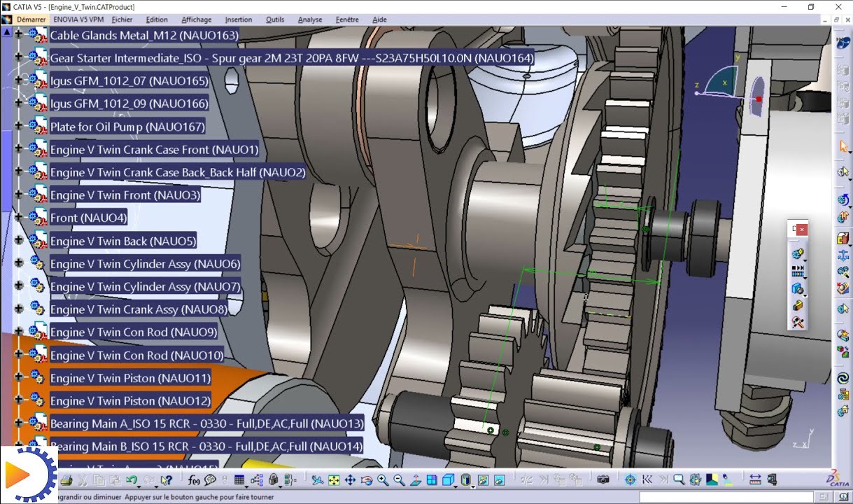 Formation CATIA DMU Kinematics – simulation des mécanismes et cinématique numérique