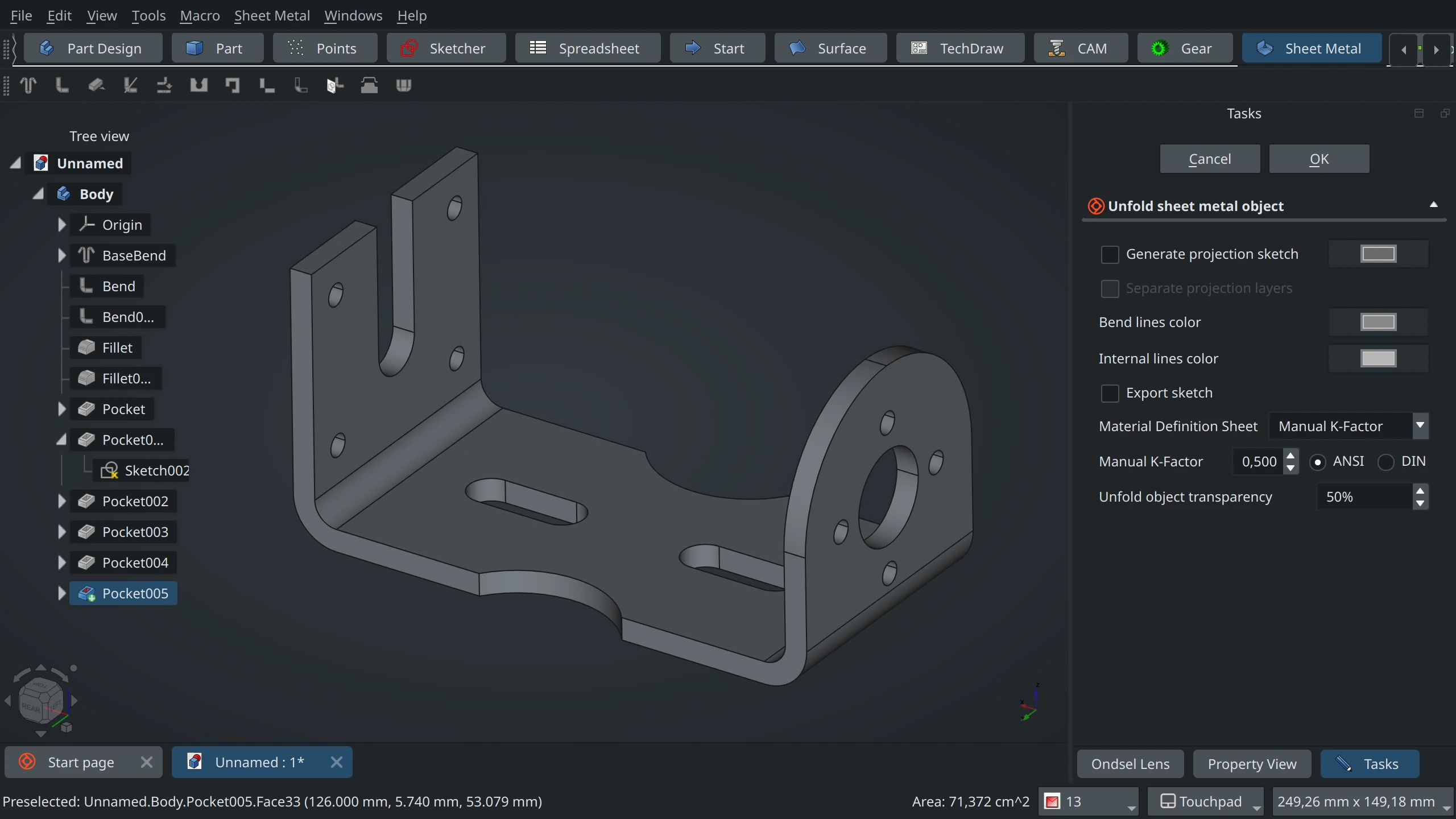 Formation FreeCAD Tôlerie – Conception de pièces pliées, dépliées et prêtes pour la fabrication