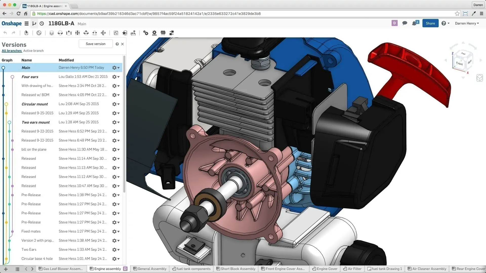 Formation Onshape Perfectionnement – CAO avancée, collaboration cloud et gestion de données