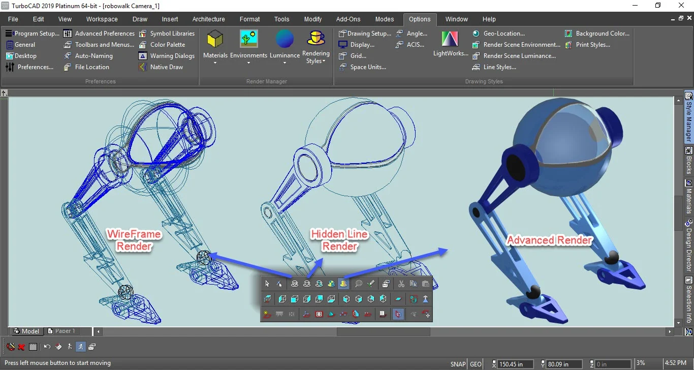 Formation TurboCAD 3D – Initiation à la modélisation, visualisation et documentation technique