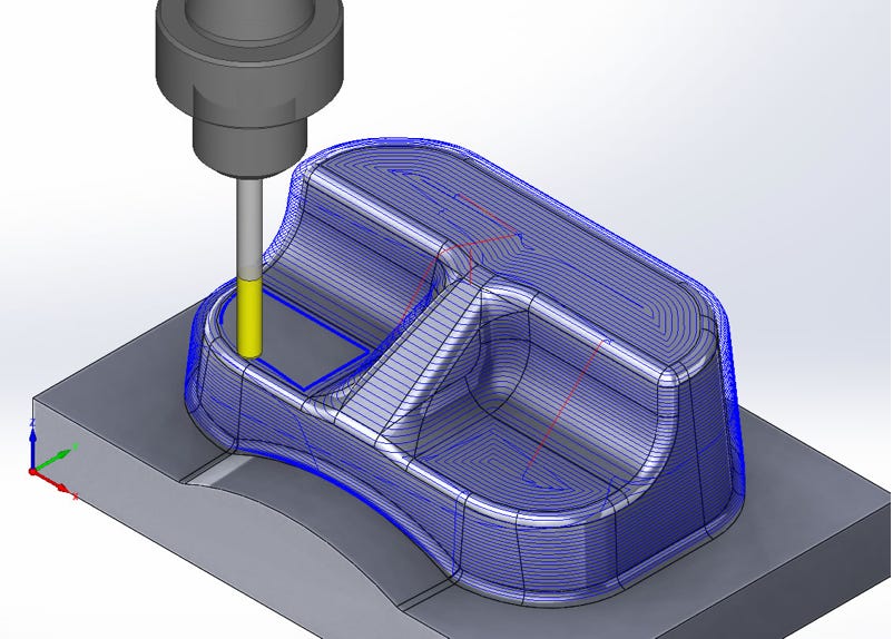 Simulation FAO GibbsCAM – Usinage CNC fraisage 3 axes