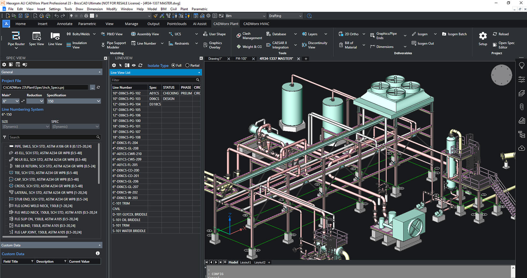 Formation Cadworx Initiation – Modélisation de tuyauteries industrielles, isométriques automatisés et génération de nomenclatures